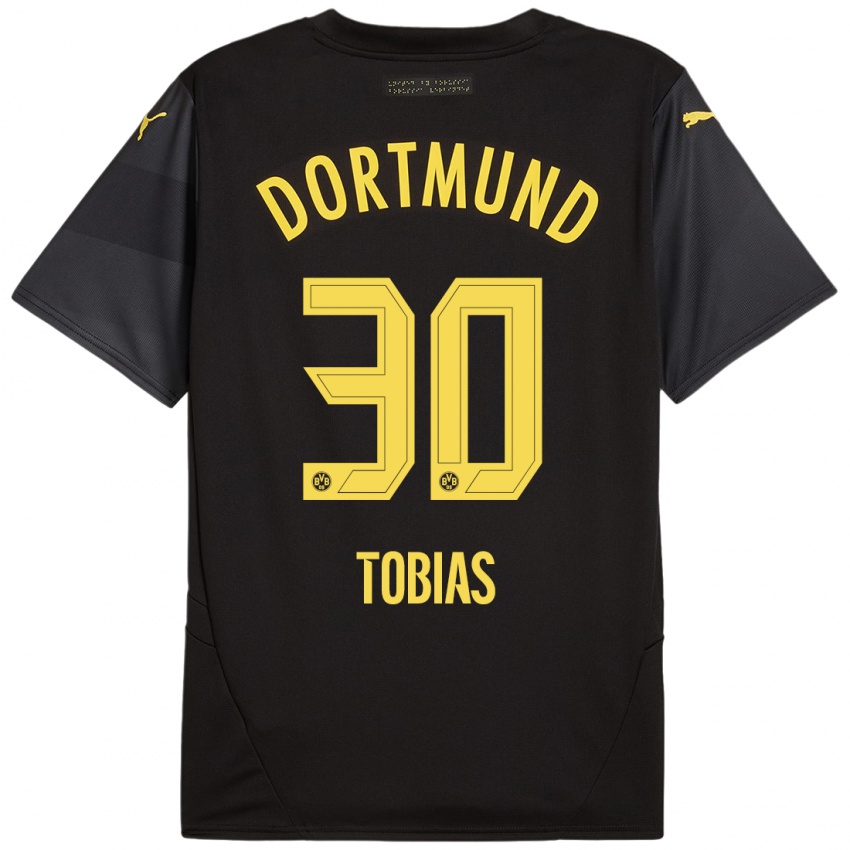 Criança Camisola Vogt Tobias #30 Amarelo Preto Alternativa 2024/25 Camisa