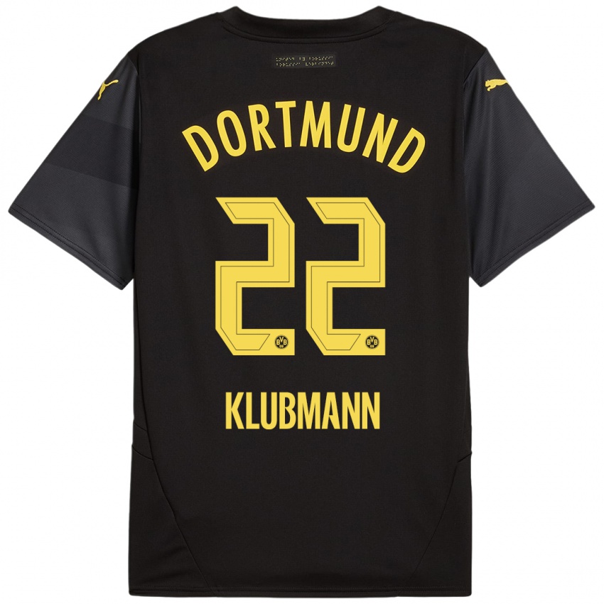 Criança Camisola Leon Klubmann #22 Amarelo Preto Alternativa 2024/25 Camisa