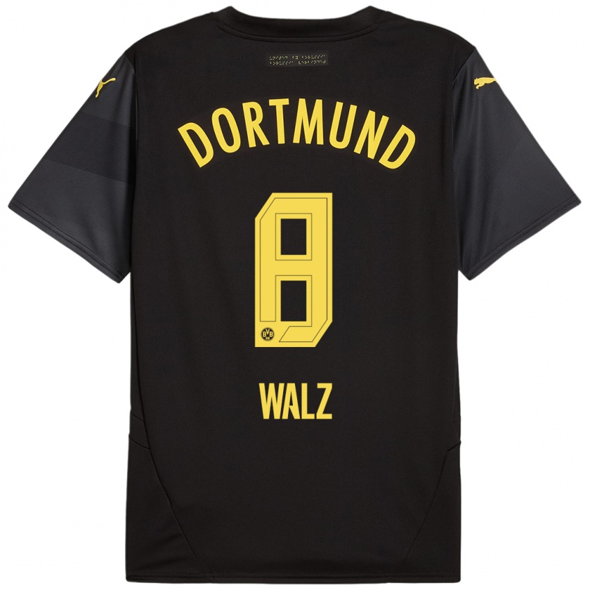 Criança Camisola Vasco Walz #8 Amarelo Preto Alternativa 2024/25 Camisa