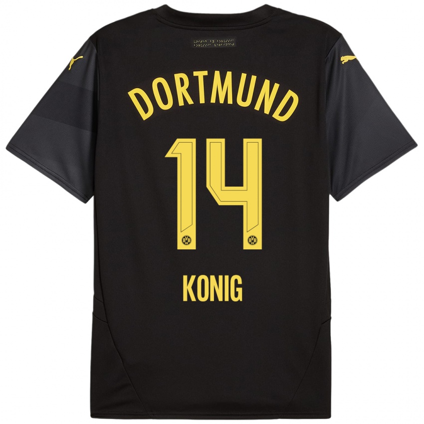 Criança Camisola Raul Konig #14 Amarelo Preto Alternativa 2024/25 Camisa