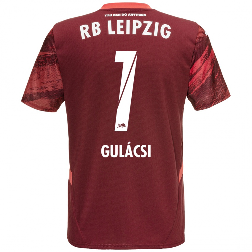 Criança Camisola Peter Gulacsi #1 Borgonha Alternativa 2024/25 Camisa