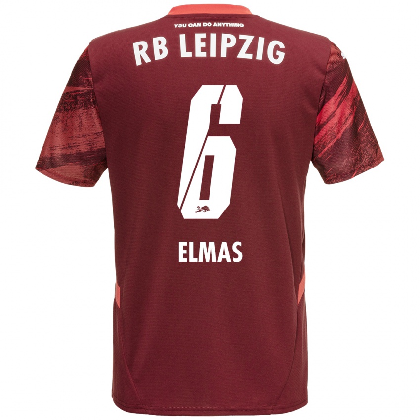 Criança Camisola Eljif Elmas #6 Borgonha Alternativa 2024/25 Camisa