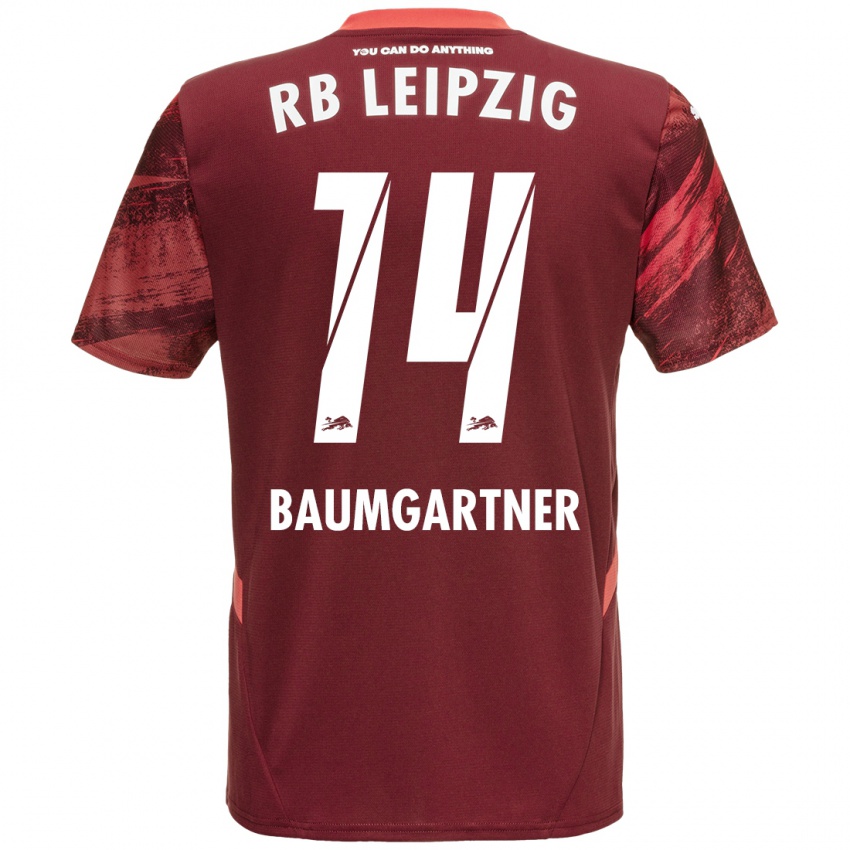 Criança Camisola Christoph Baumgartner #14 Borgonha Alternativa 2024/25 Camisa