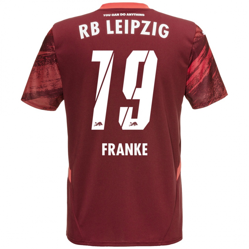 Criança Camisola Lenny Franke #19 Borgonha Alternativa 2024/25 Camisa