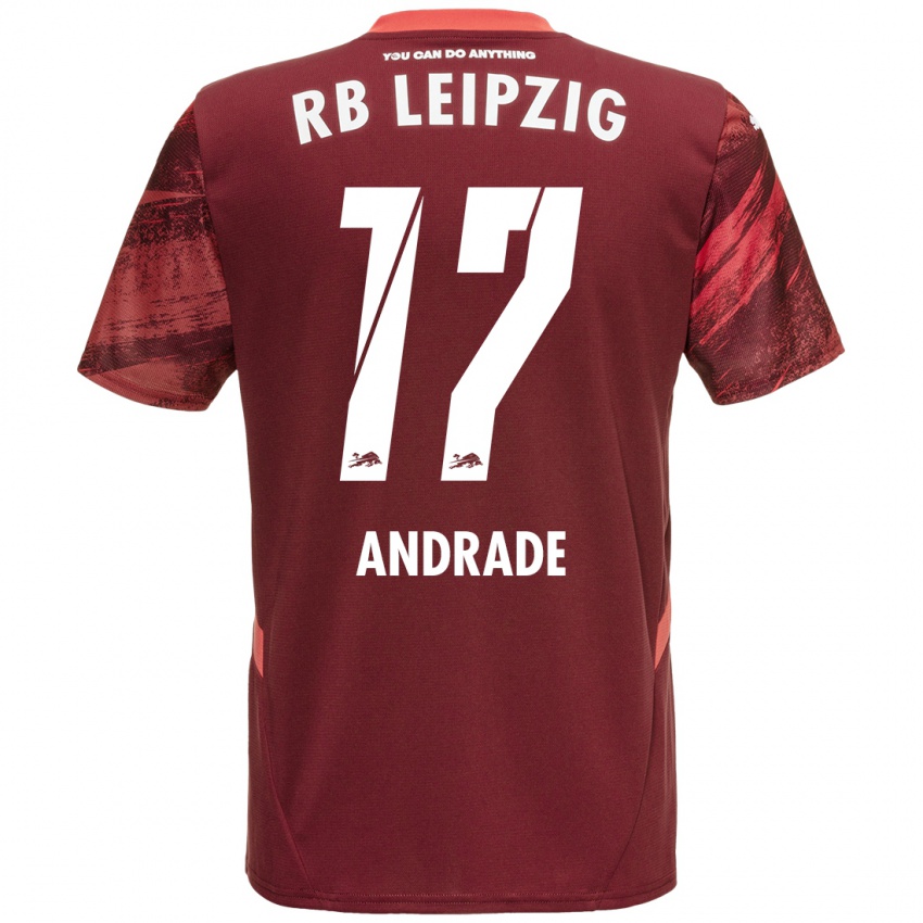 Criança Camisola Lydia Andrade #17 Borgonha Alternativa 2024/25 Camisa