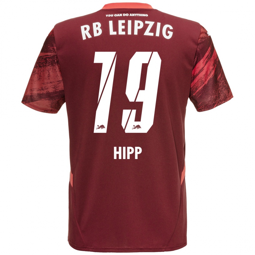 Criança Camisola Jenny Hipp #19 Borgonha Alternativa 2024/25 Camisa