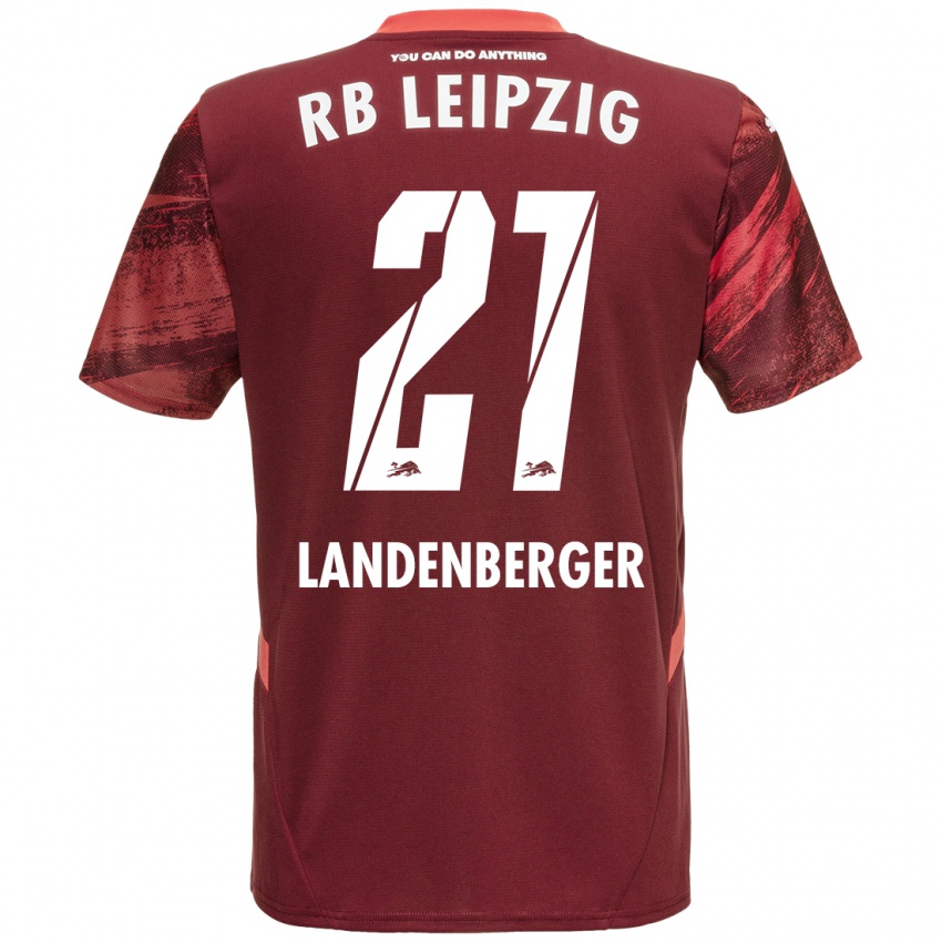 Criança Camisola Julia Landenberger #21 Borgonha Alternativa 2024/25 Camisa