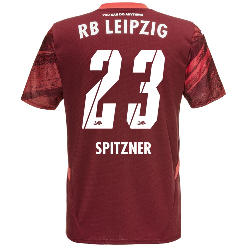 Criança Camisola Kyra Spitzner #23 Borgonha Alternativa 2024/25 Camisa