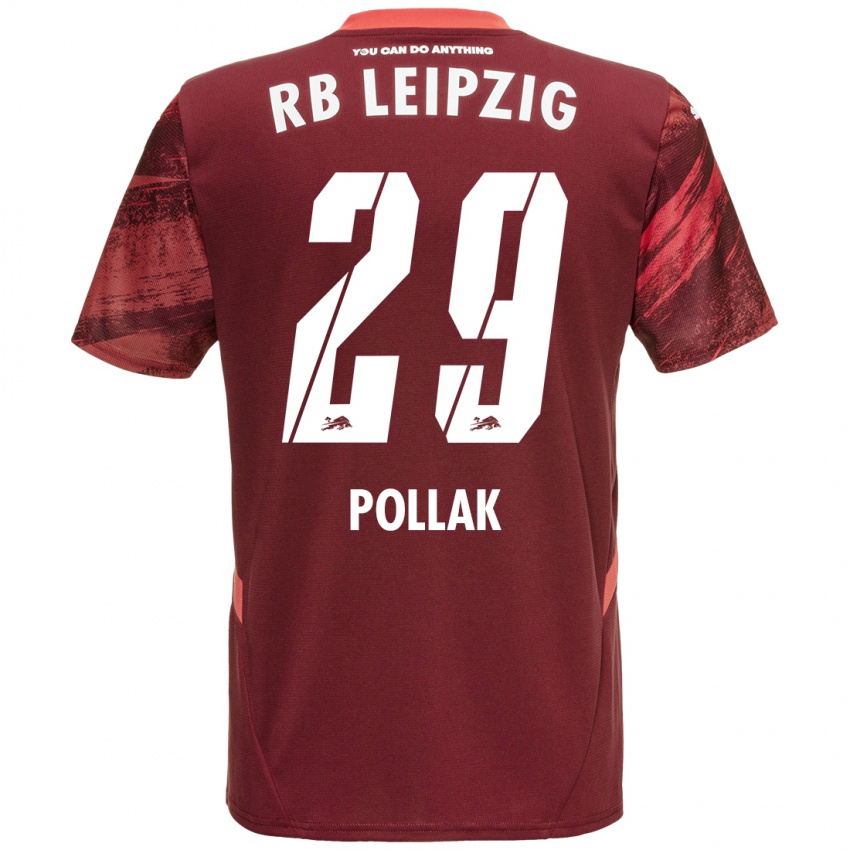 Criança Camisola Julia Pollak #29 Borgonha Alternativa 2024/25 Camisa