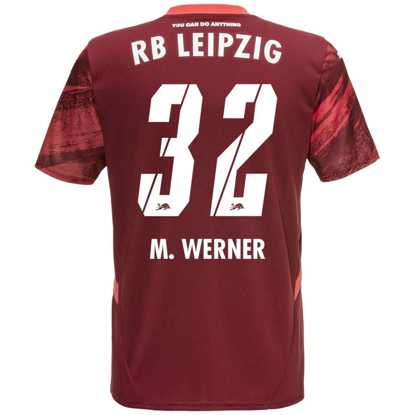 Criança Camisola Mia Werner #32 Borgonha Alternativa 2024/25 Camisa