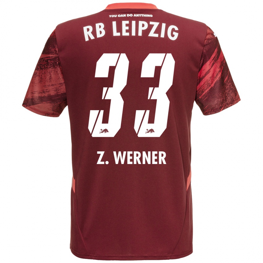 Criança Camisola Zoé Werner #33 Borgonha Alternativa 2024/25 Camisa