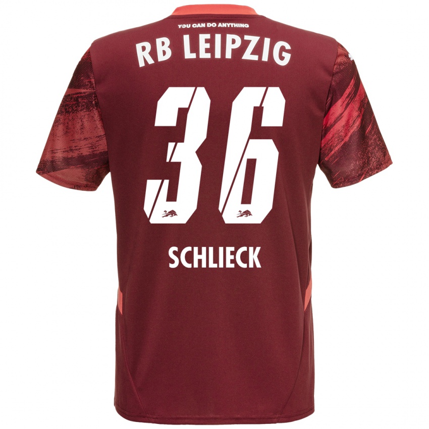 Criança Camisola Timo Schlieck #36 Borgonha Alternativa 2024/25 Camisa