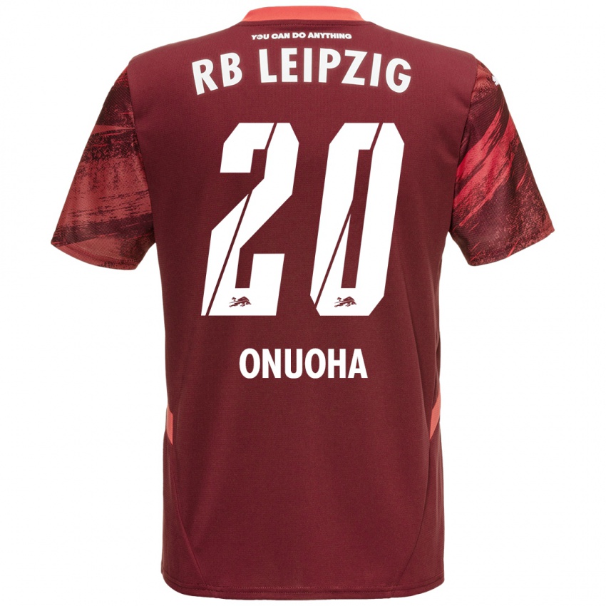 Criança Camisola Chilohem Onuoha #20 Borgonha Alternativa 2024/25 Camisa