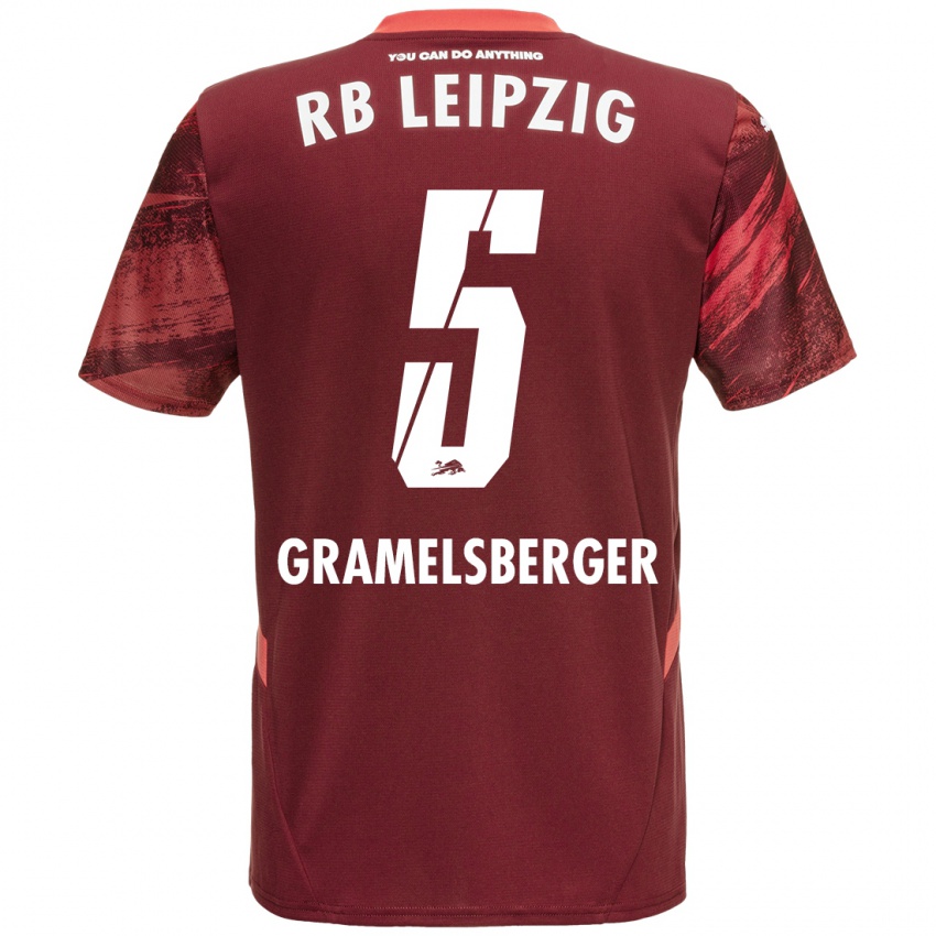 Criança Camisola Lennert Gramelsberger #5 Borgonha Alternativa 2024/25 Camisa