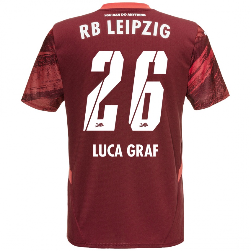 Criança Camisola Luca Marie Graf #26 Borgonha Alternativa 2024/25 Camisa