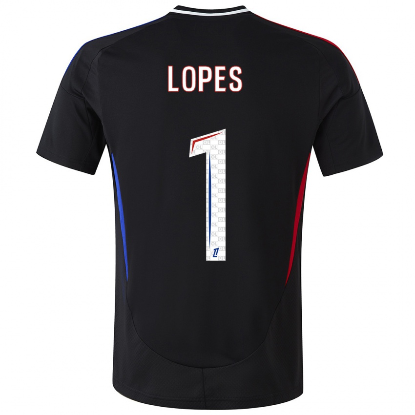 Criança Camisola Anthony Lopes #1 Preto Alternativa 2024/25 Camisa