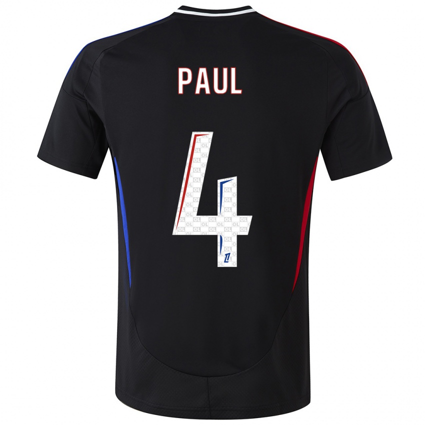 Criança Camisola Paul Akouokou #4 Preto Alternativa 2024/25 Camisa