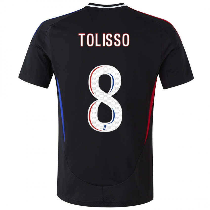 Criança Camisola Corentin Tolisso #8 Preto Alternativa 2024/25 Camisa