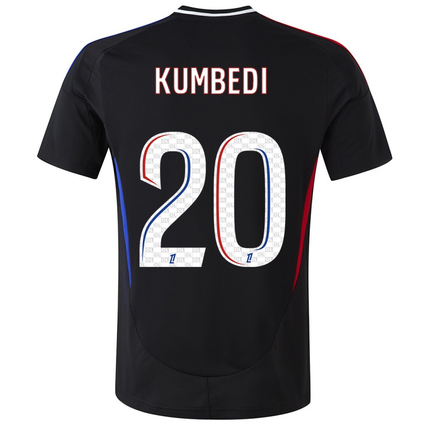 Criança Camisola Saël Kumbedi #20 Preto Alternativa 2024/25 Camisa