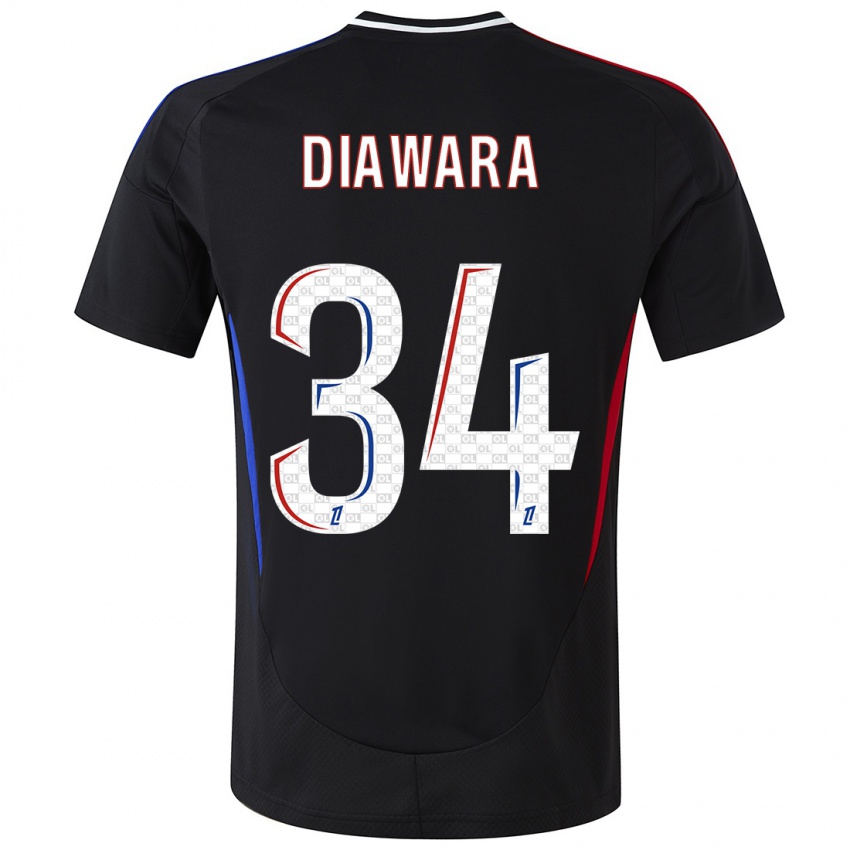 Criança Camisola Mahamadou Diawara #34 Preto Alternativa 2024/25 Camisa