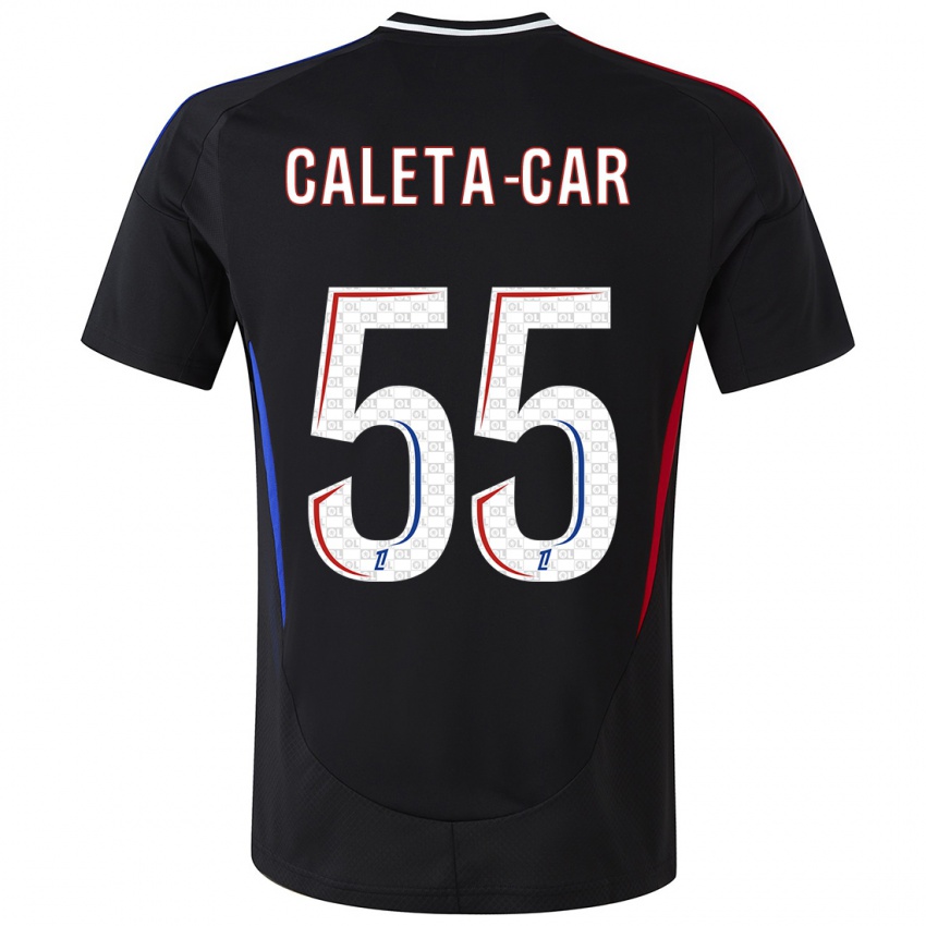 Criança Camisola Duje Caleta-Car #55 Preto Alternativa 2024/25 Camisa