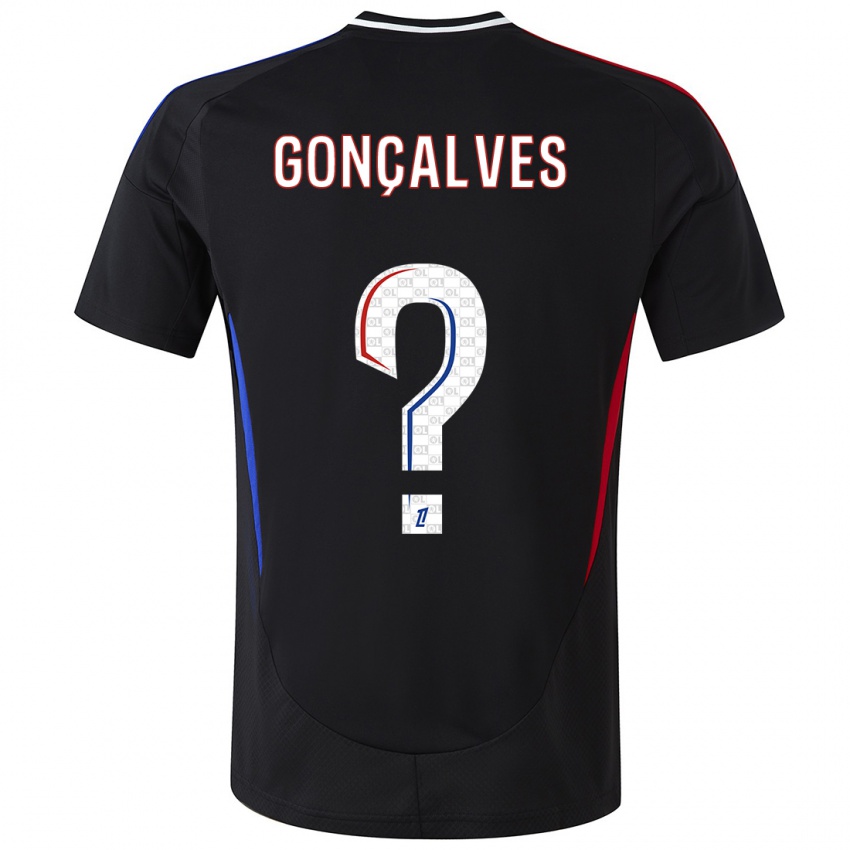 Criança Camisola Tiago Gonçalves #0 Preto Alternativa 2024/25 Camisa