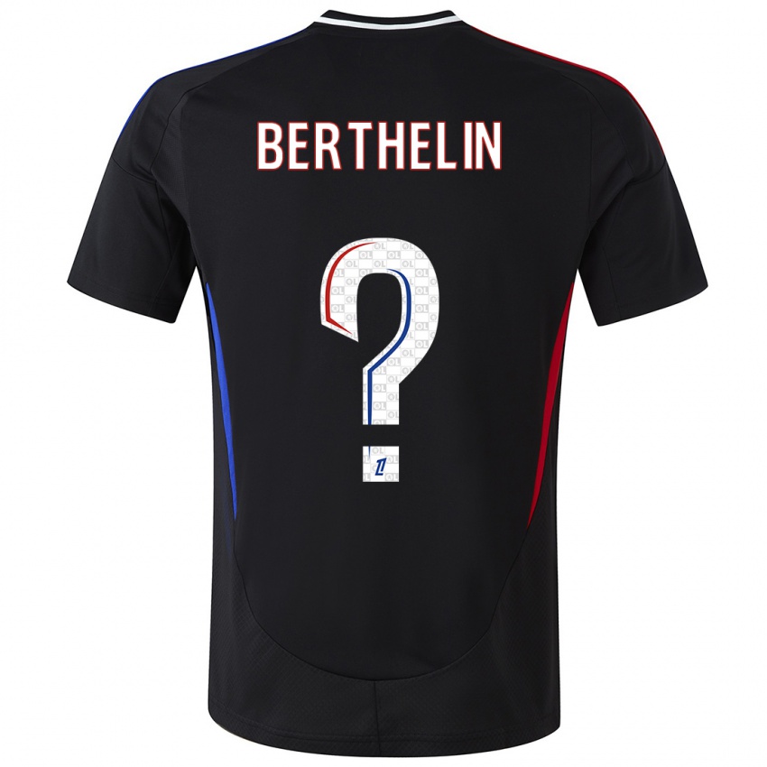 Criança Camisola Romain Berthelin #0 Preto Alternativa 2024/25 Camisa