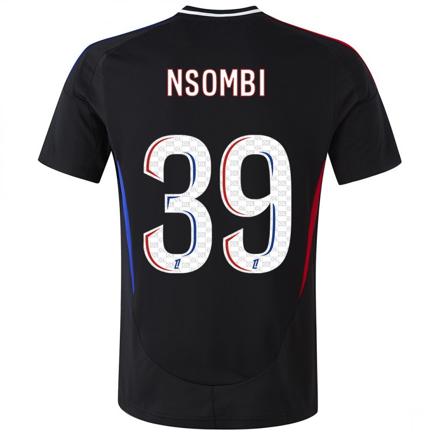 Criança Camisola Gael Nsombi #39 Preto Alternativa 2024/25 Camisa