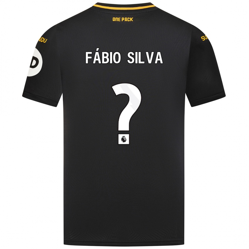 Criança Camisola Fabio Silva #0 Preto Alternativa 2024/25 Camisa