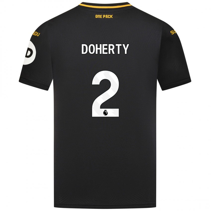 Criança Camisola Matt Doherty #2 Preto Alternativa 2024/25 Camisa