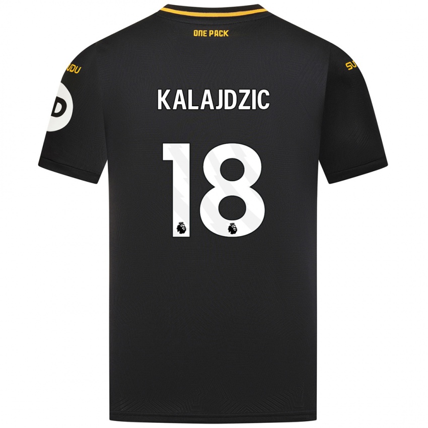 Criança Camisola Sasa Kalajdzic #18 Preto Alternativa 2024/25 Camisa