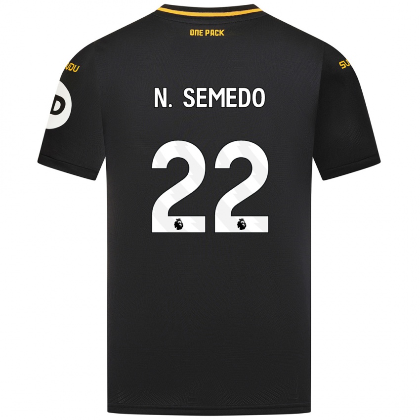 Criança Camisola Nelson Semedo #22 Preto Alternativa 2024/25 Camisa