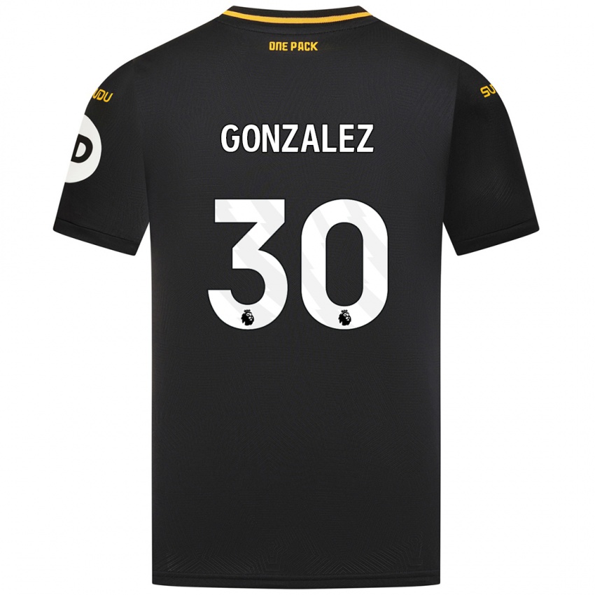 Criança Camisola Enso González #30 Preto Alternativa 2024/25 Camisa