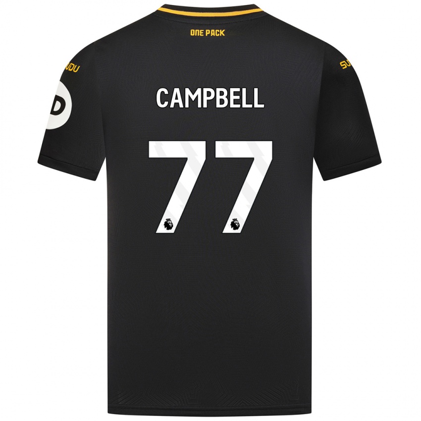 Criança Camisola Chem Campbell #77 Preto Alternativa 2024/25 Camisa