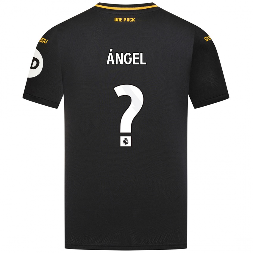 Criança Camisola Dani Ángel #0 Preto Alternativa 2024/25 Camisa