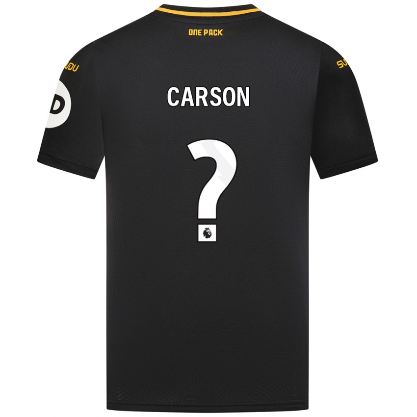 Criança Camisola Hayden Carson #0 Preto Alternativa 2024/25 Camisa