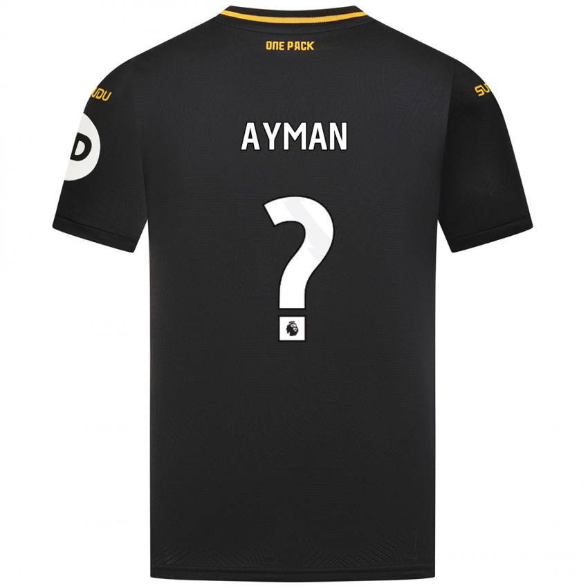 Criança Camisola Alvin Ayman #0 Preto Alternativa 2024/25 Camisa