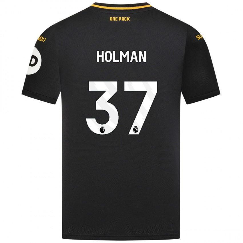 Criança Camisola Fletcher Holman #37 Preto Alternativa 2024/25 Camisa