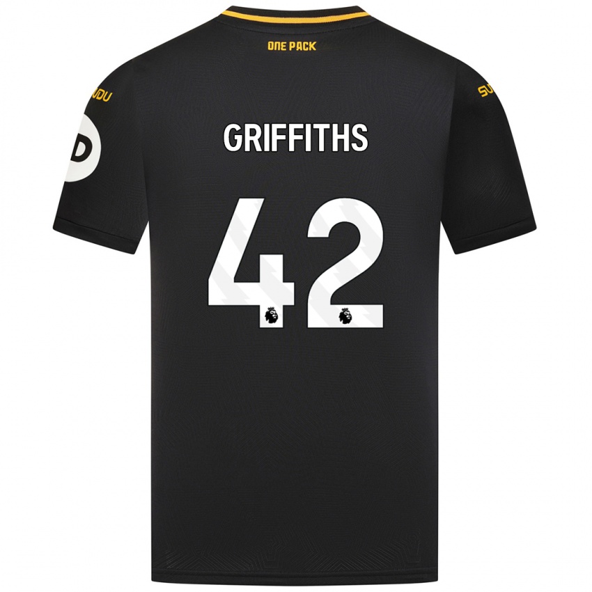 Criança Camisola Harvey Griffiths #42 Preto Alternativa 2024/25 Camisa