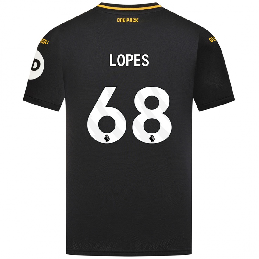 Criança Camisola Leo Lopes #68 Preto Alternativa 2024/25 Camisa