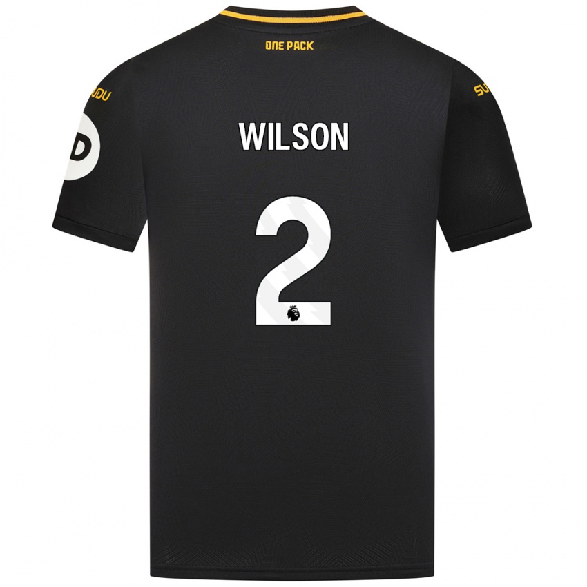 Criança Camisola Ellie Wilson #2 Preto Alternativa 2024/25 Camisa