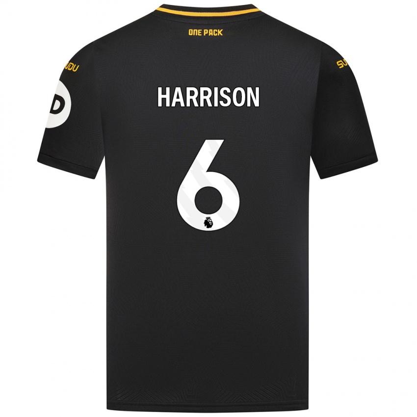 Criança Camisola Lexie Harrison #6 Preto Alternativa 2024/25 Camisa