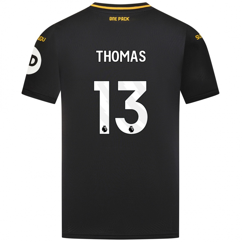 Criança Camisola Bec Thomas #13 Preto Alternativa 2024/25 Camisa