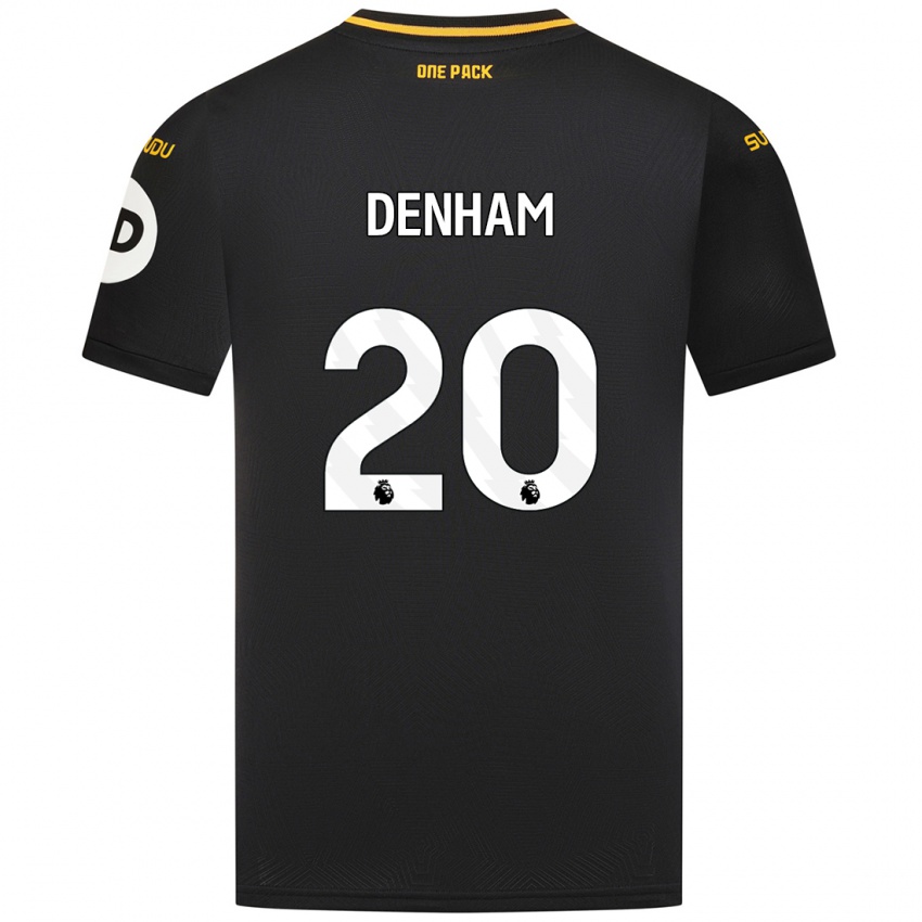 Criança Camisola Ania Denham #20 Preto Alternativa 2024/25 Camisa