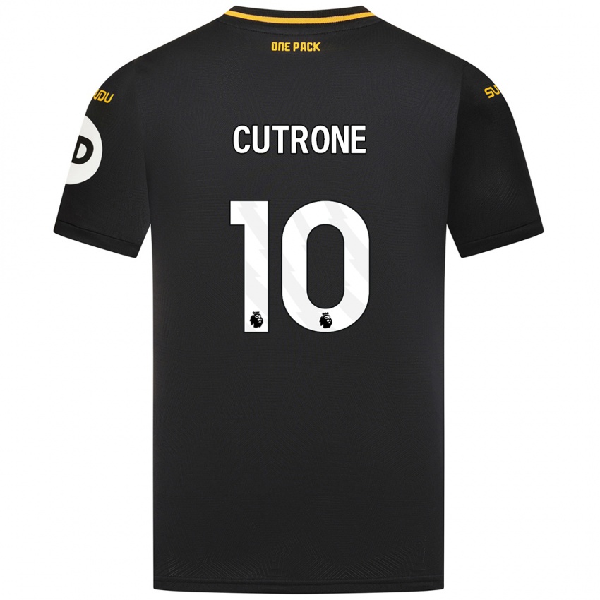 Criança Camisola Patrick Cutrone #10 Preto Alternativa 2024/25 Camisa