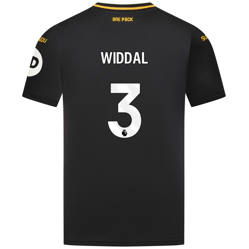 Criança Camisola Natalie Widdal #3 Preto Alternativa 2024/25 Camisa