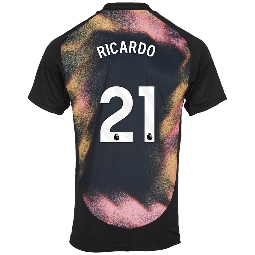 Criança Camisola Ricardo Pereira #21 Preto Branco Alternativa 2024/25 Camisa