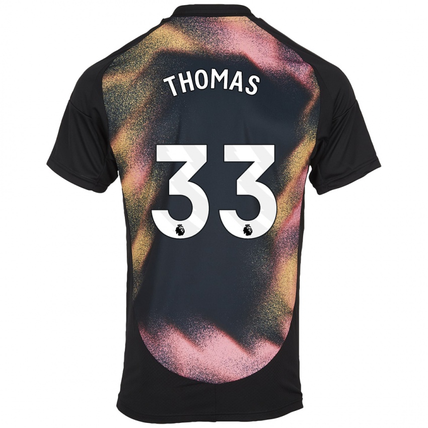 Criança Camisola Luke Thomas #33 Preto Branco Alternativa 2024/25 Camisa