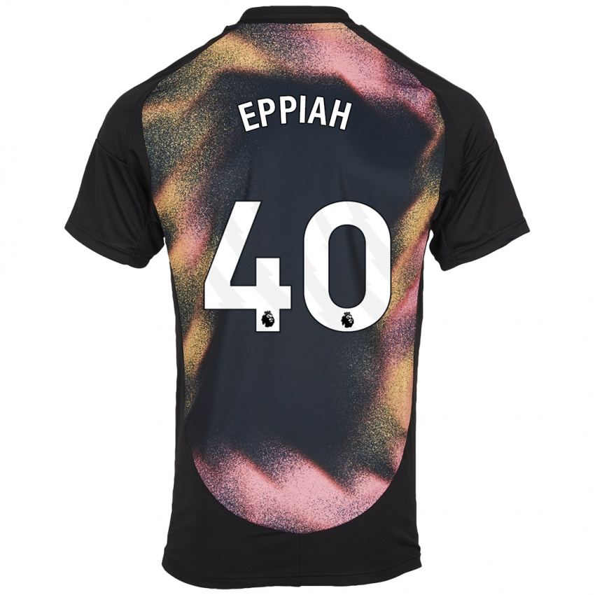 Criança Camisola Josh Eppiah #40 Preto Branco Alternativa 2024/25 Camisa