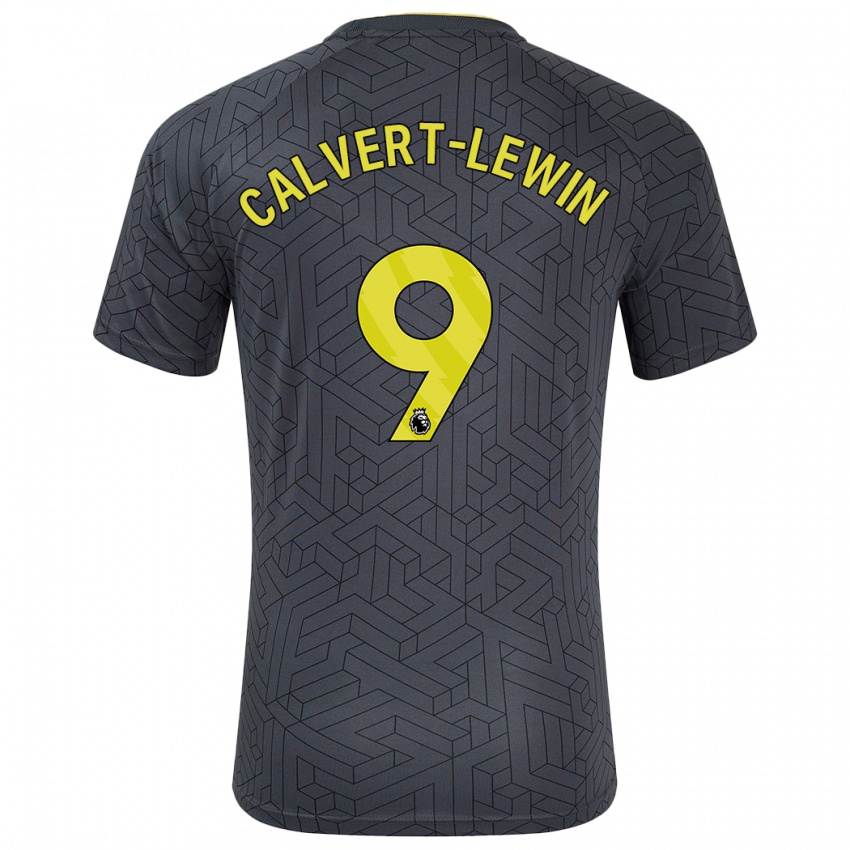 Criança Camisola Dominic Calvert-Lewin #9 Amarelo Preto Alternativa 2024/25 Camisa